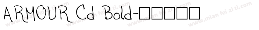 ARMOUR Cd Bold字体转换